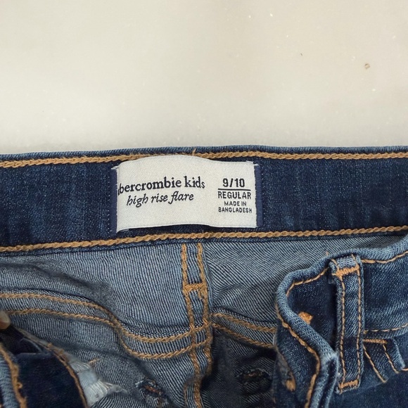 Abercrombie Kids Jeans Size 9/10 | High Rise Flare Blue Denim - Picture 3 of 4